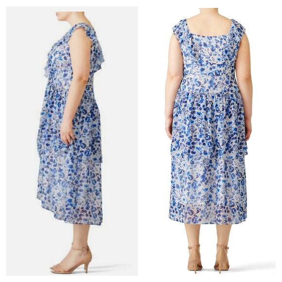 Rachel Roy Floral Ruffle Dress - Picture 2 of 8